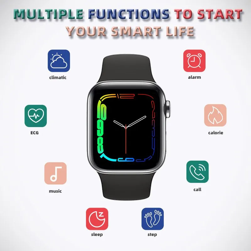 Smart Watch I8 Pro Max Answer Call Sport Fitness Tracker Custom Dial Smartwatch Men Women Gift For Apple Phone PK IWO X8 T500